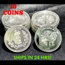 USA 10 PCS SILVER Coin Continental Hotel. IN STOCK! SHIPS IN 24 HRS!