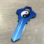 YIN YANG Key Blank PLUS KEY CHAIN & LOBSTER CLAW-HOME HOUSE KEYS SCHLAGE SC-1