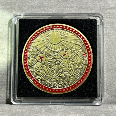 Knights Templar Protection Freemasonry Challenge Coin IN STOCK! SHIPS IN 24HRS!