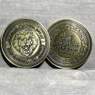 WEALTH-LUCKY LION Challenge Coin "EVERY MAN IS THE ARCHITECT OF HIS OWN FORTUNE"