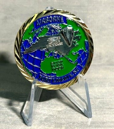 US ARMY FT LIBERTY NC Center of the Universe-Airborne Challenge Coin with STAND