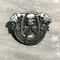 LARGE BIKER SKULL RIDER GOTHIC VEST PIN- BIG METAL 1.75" NEW!