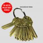 KWIKSET KW-1 W RING House Key Blanks Brass 10 PACK Maintenance-Apartments OFFICE
