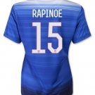 wOMEN : Megan Rapinoe 3USA 2015/16 Women's Soccer World Cup Champion Jersey - Blue