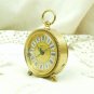 Small Working Vintage 1950s Metal French Vedette 7 Jewels Mechanical Alarm Clock / Mid Century Decor