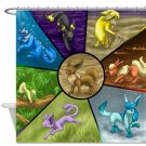 #1 POKEMON EEVEE EVOLUTION SHOWER CURTAIN