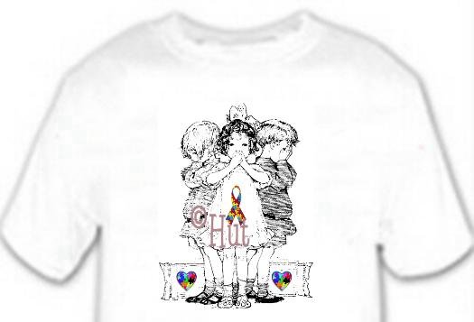 T-Shirt, Autism Awareness SEE, HEAR, SPEAK, - (adult Xxlg)