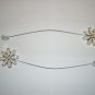 Flower Pearl Crystal Magnetic Tiebacks Curtain Buckle Europe Set of 2