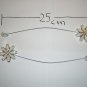 Flower Pearl Crystal Magnetic Tiebacks Curtain Buckle Europe Set of 2
