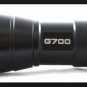 Tactical G700 Flashlight 700 Lumens Aluminum 2000X + Rechargeable Battery Kit