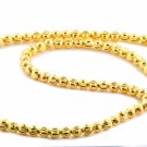 GORGEOUS DIAMOND CUT 10KT YELLOW GOLD BEAD CHAIN/NECKLACE