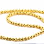GORGEOUS DIAMOND CUT 10KT YELLOW GOLD BEAD CHAIN/NECKLACE
