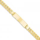 GORGEOUS 14KT YELLOW GOLD MENS IDENTIFICATION ID LINK ENGRAVABLE BRACELET 8 INCHES 10MM WIDE GORGEOUS 14KT YELLOW GOLD MENS IDENTIFICATION ID LINK ENGRAVABLE BRACELET 8 INCHES 10MM WIDE