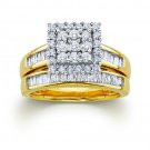 GORGEOUS 10kt YELLOW Gold 1.00 CARAT DIAMOND ENGAGEMENT WEDDING BAND RING SET GORGEOUS 10kt YELLOW Gold 1.00 CARAT DIAMOND ENGAGEMENT WEDDING BAND RING SET
