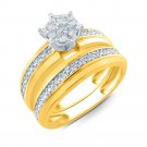 GORGEOUS 10kt YELLOW Gold .25 CARAT DIAMOND ENGAGEMENT WEDDING BAND RING SET GORGEOUS 10kt YELLOW Gold .25 CARAT DIAMOND ENGAGEMENT WEDDING BAND RING SET