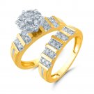 GORGEOUS 10kt YELLOW Gold .50 CARAT DIAMOND ENGAGEMENT WEDDING BAND RING SET GORGEOUS 10kt YELLOW Gold .50 CARAT DIAMOND ENGAGEMENT WEDDING BAND RING SET