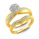 GORGEOUS 10kt YELLOW Gold .25 CARAT DIAMOND ENGAGEMENT WEDDING BAND RING SET GORGEOUS 10kt YELLOW Gold .25 CARAT DIAMOND ENGAGEMENT WEDDING BAND RING SET
