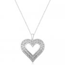 GORGEOUS 1.00 CARAT DIAMOND HEART PENDANT NECKLACE CHAIN MOTHER'S GIFT GORGEOUS 1.00 CARAT DIAMOND HEART PENDANT NECKLACE CHAIN MOTHER'S GIFT