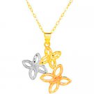 GORGEOUS 10KT ROSE YELLOW WHITE GOLD BUTTERFLY PENDANT WITH CHAIN NECKALCE GORGEOUS 10KT ROSE YELLOW WHITE GOLD BUTTERFLY PENDANT WITH CHAIN NECKALCE