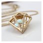Imitation diamond pendant necklace vintage necklaces women crystal decoration
