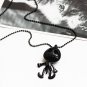 Style Vintage BLACK Jewelry big eyes UFO Alien Skull Head Pendants Long Sweater Chain Necklaces