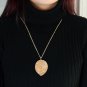 Jewelry Maxi Necklace Gold Color Chain Leaf Design Pendant Necklaces & Pendants 2016 New For Women