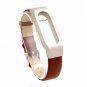 (Full Grain) Leather Bracelet Replacement for MiBand (Brown)