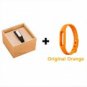 Mi SmartBand Bluetooth4.0 P67 Water Resistant Fitnesee Tracker- Black with Free Orange band