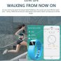 TW64 PRO Heart Rate Monitor Watch Fitness Tracker Pedometer Calorie Counter - Black