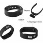 TW64 Fitness Activity Tracker Smart Watch Band Pedometer Calorie Event Reminder - Black