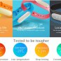 Mi SmartBand Bluetooth4.0 P67 Water Resistant Fitnesee Tracker- Black with extra Blue band
