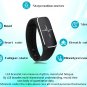 37 Degree L18 Fitness Tracker Blood Pressure Heart Rate Monitor Mood Fatigue Monitor - Black