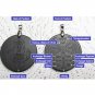 2 PCS Quantum Scalar Energy Pendants Angel Spiritual Design, Authenticity Ion Card