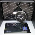 Quantum Scalar Energy Pendant with Germanium & Far Infrared & Tourmaline Stone on back + Ion Card