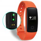 ID107 HRM Smart Bracelet Fitness Tracker Heart Monitor Pedometer Sleep Calorie Monitor - Orange