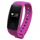 Smart Bracelet Fitness Tracker Heart Monitor Pedometer Sleep Calorie Monitor Watch - Purple