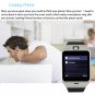 Aplus GV18 Smart Watch Phone with Camera Sync Call Remind NFC Pedometer Sleep Tracker - White