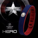 Super Hero Power Ionics 3000 ions Sports Titanium Bracelet - Capt America/IronMan//Flash/Batman