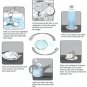 2X Quantum Scalar Energy Pendant 3000 Ions Lava Tourmaline Stone Stainless Steel Chain, Protector