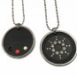 Quantum Scalar Energy Pendant with Germanium & Far Infrared & Tourmaline Stone on back + Ion Card