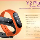 Y2+ 0.87' OLED Smart Fitness Bracelet Heart Rate+Blood Pressure+Oxygen - Black