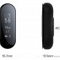 Y2+ 0.87' OLED Smart Fitness Bracelet Heart Rate+Blood Pressure+Oxygen - Black