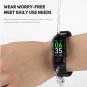 M3 Heart Rate, Blood Pressure, Color Screen Smart Bracelet Health and Fitness Tracker- Black