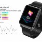 Q3 1.3in Heart Rate Blood Pressure Blood Oxygen Pedometer Fitness Tracker Smart Watch Black