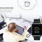 Q3 1.3in Heart Rate Blood Pressure Blood Oxygen Pedometer Fitness Tracker Smart Watch Black