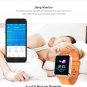 Q3 1.3in Heart Rate Blood Pressure Blood Oxygen Pedometer Fitness Tracker Smart Watch Black