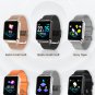Q3 1.3in Heart Rate Blood Pressure Blood Oxygen Pedometer Fitness Tracker Smart Watch Black