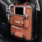 Multi-functional PU Leather Car Back Seat Storage Organizer Multi Pocket Phone Cup Holder Organizer