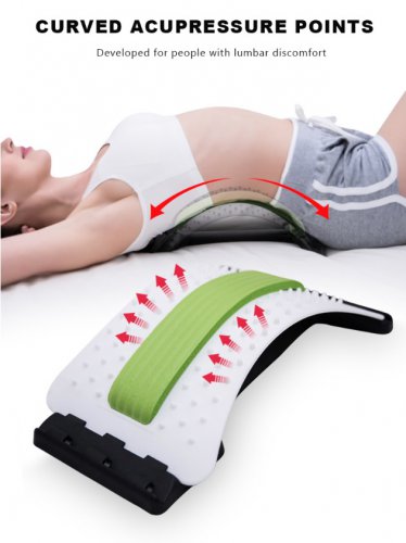 Magic Stretcher Back Massager Acupuncture Body Lumbar Support Spine Massager