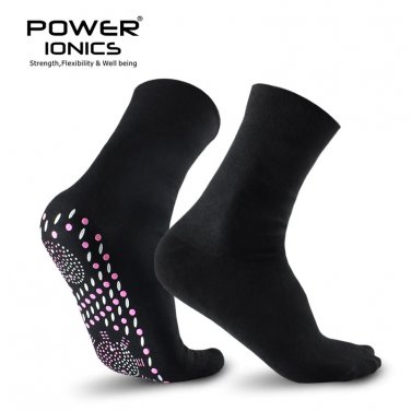 New Power Ionics Ion Tourmaline Far Infrared Rays Health Cotton Socks Improve Body blood circulation